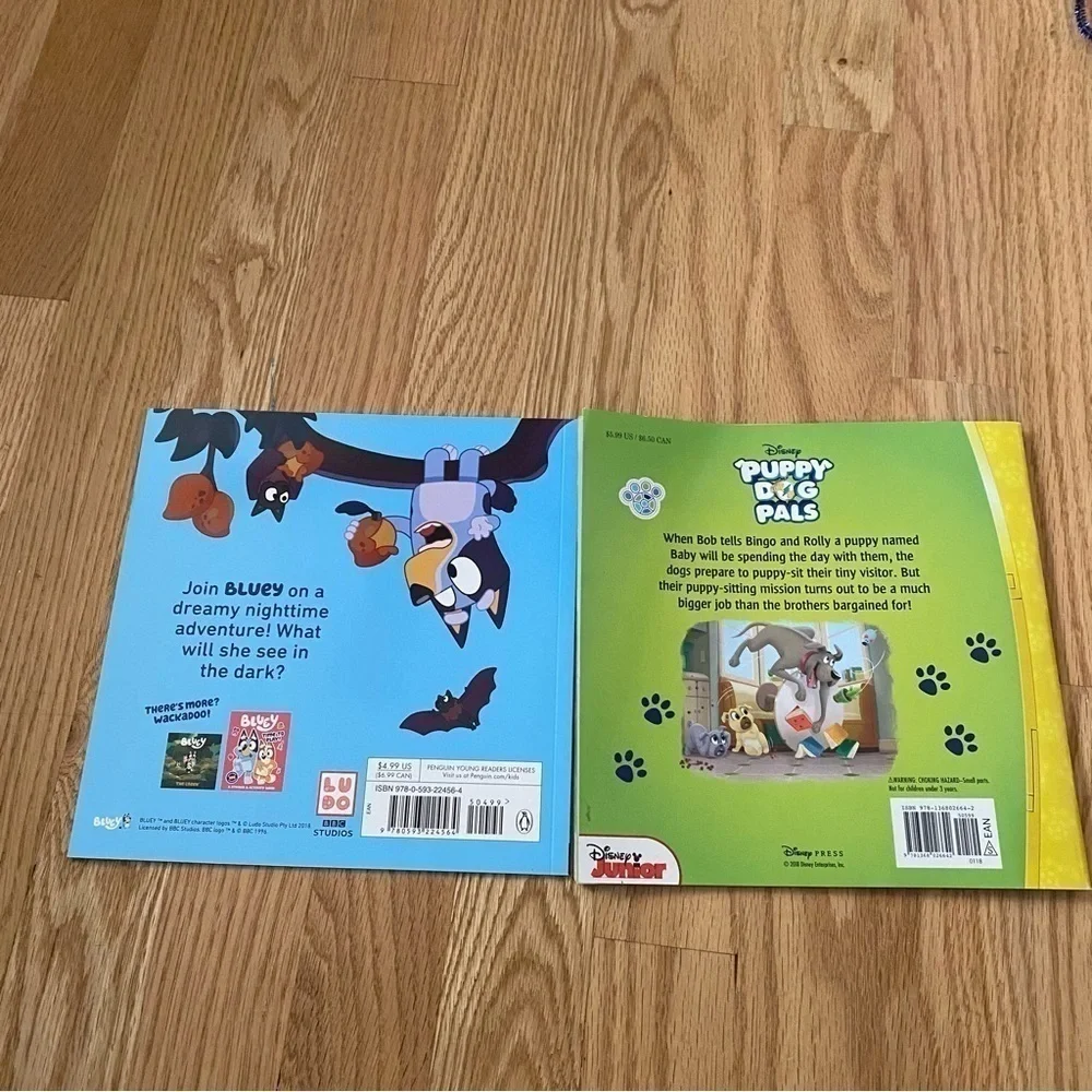 Bluey Good Night Fruit Bat Puppy Dog Pals Book Bundle Lot Kids Children Disney